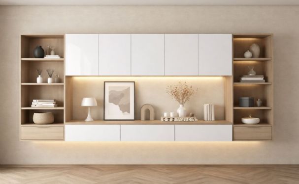 懸空設計收納櫃指南：施工、承重、尺寸與用途全攻略